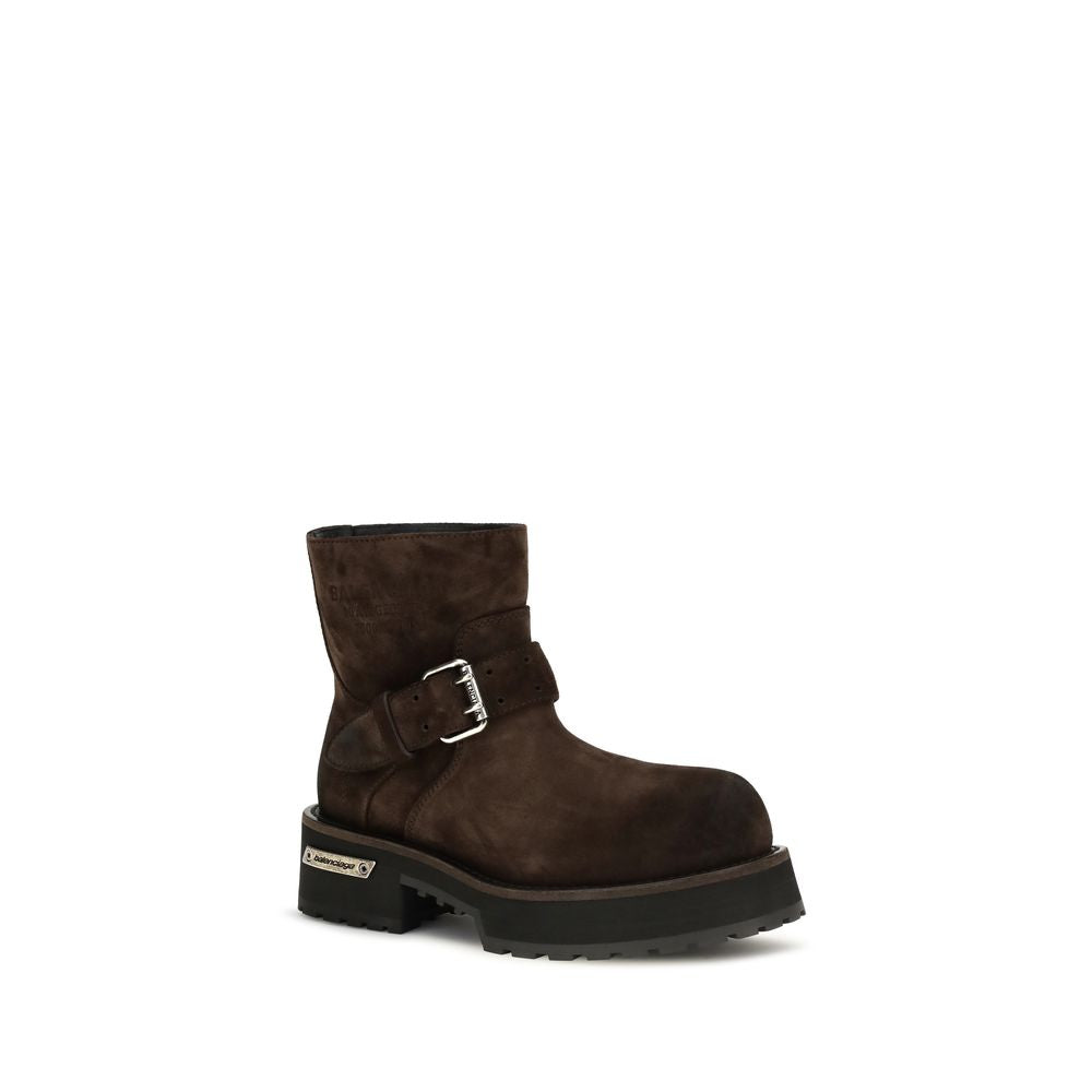 Brown Calf Leather Bos Taurus Ankle Boots