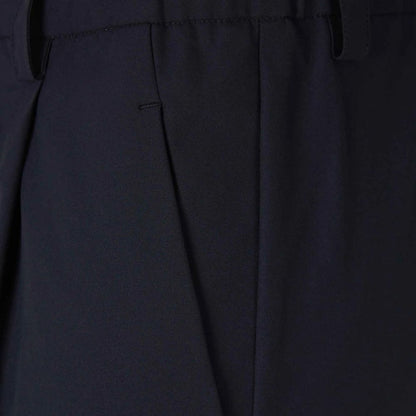 Blue Polyester Cargo Pants