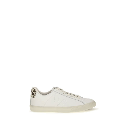 White Calf Leather Bos Taurus Low Top Sneakers