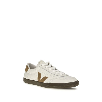 White Calf Leather Bos Taurus Low Top Sneakers