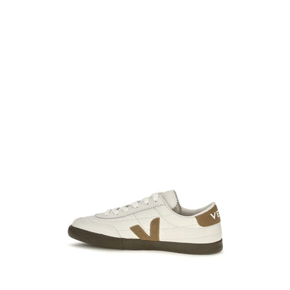 White Calf Leather Bos Taurus Low Top Sneakers