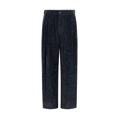 Black Viscose Casual Pants