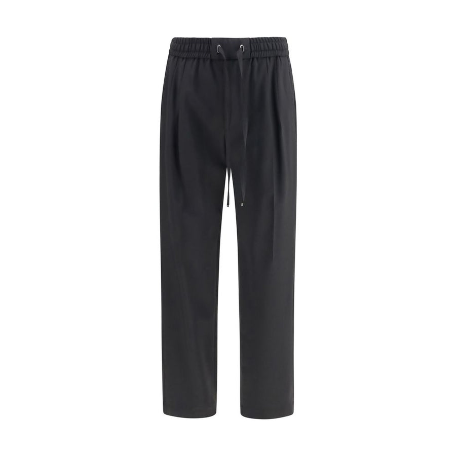 Black Wool Oves Aries Joggers (Workout Pants)