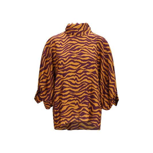 Orange Viscose Blouse