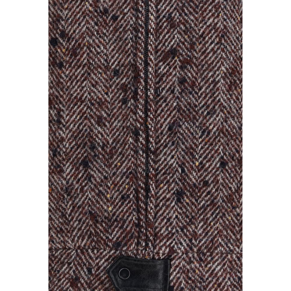 Multicolor Wool Oves Aries Full-Length Jacket