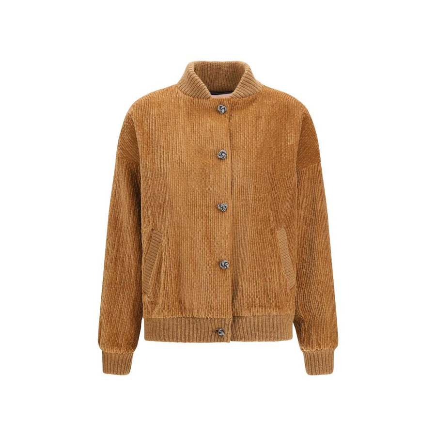 Brown Cotton Bomber