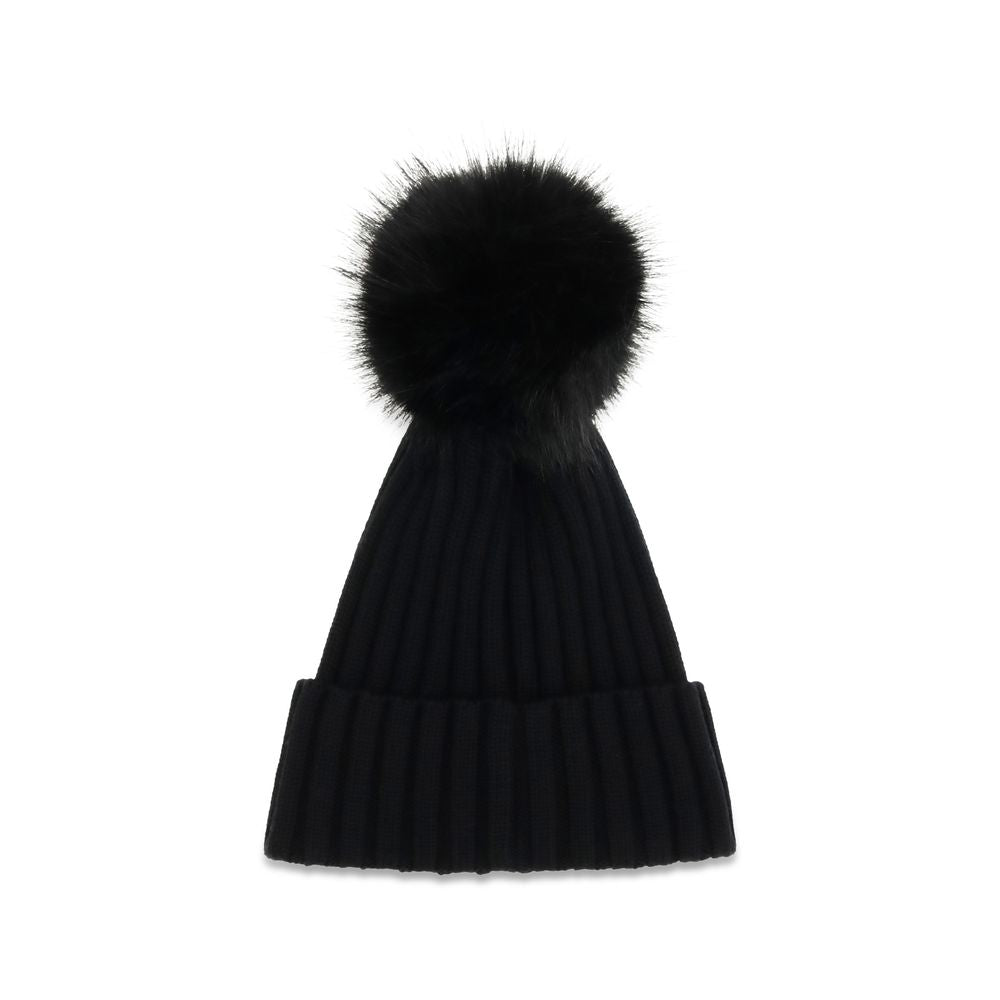 Black Wool Oves Aries Beanie