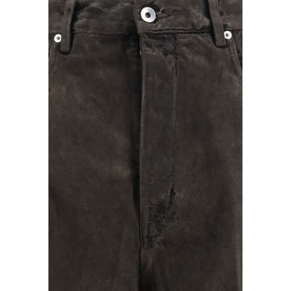 Bicolor Cotton Flared Jeans