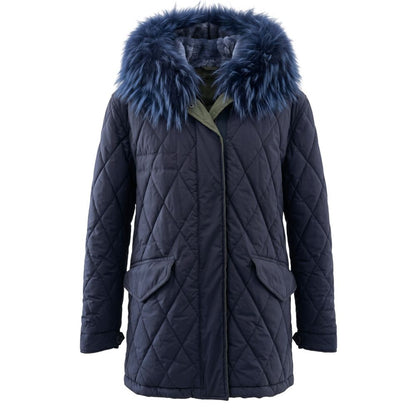 Blue Cotton Women's Jacket
