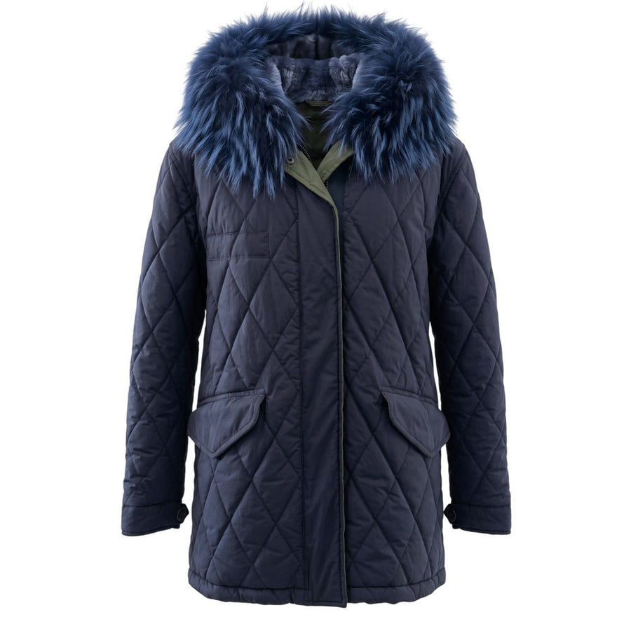 Blue Cotton Women's Jacket