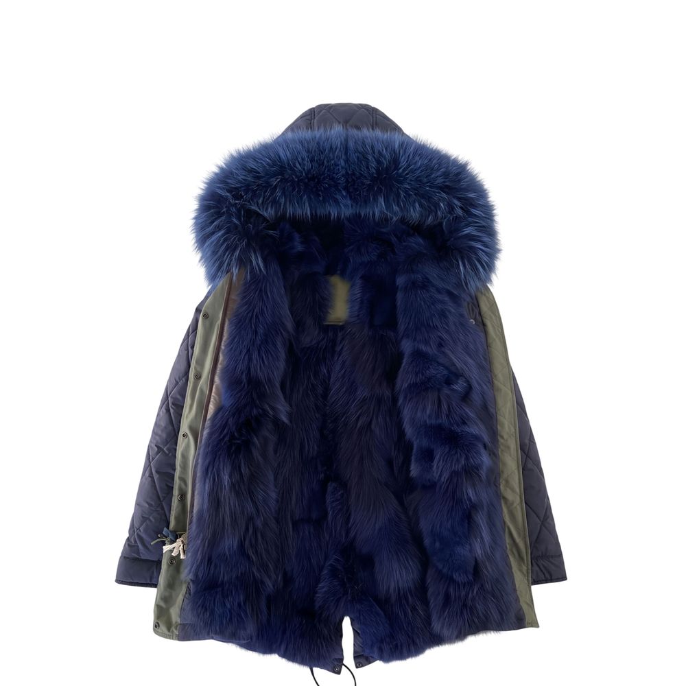 Blue Cotton Women's Jacket
