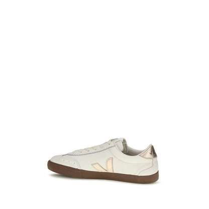 White Calf Leather Bos Taurus Low Top Sneakers