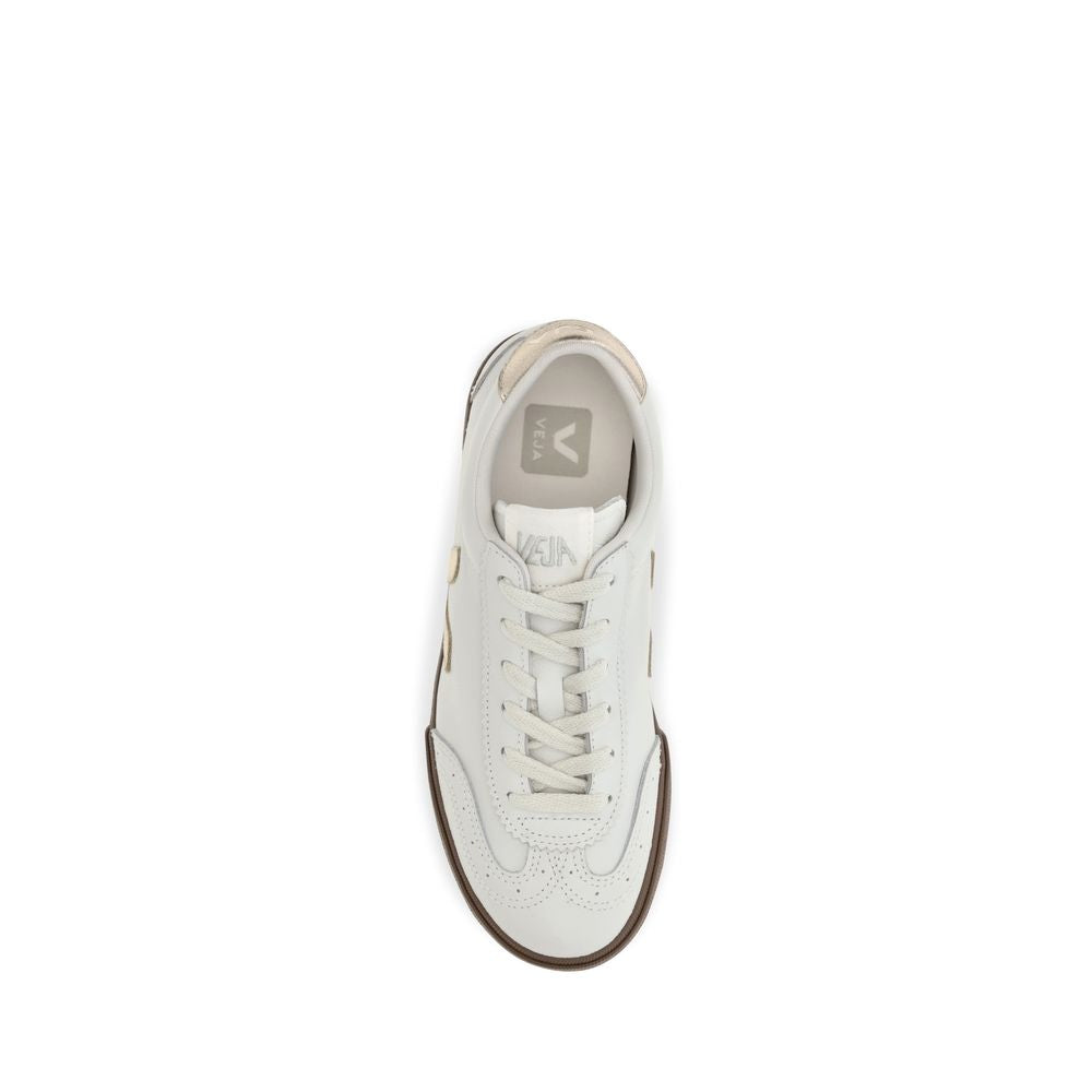 White Calf Leather Bos Taurus Low Top Sneakers