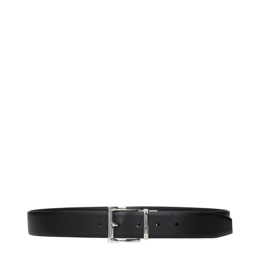Black Leather Regular Belt