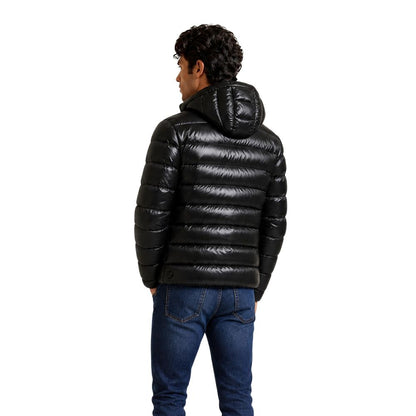 Black Polyamide Full-Length Jacket