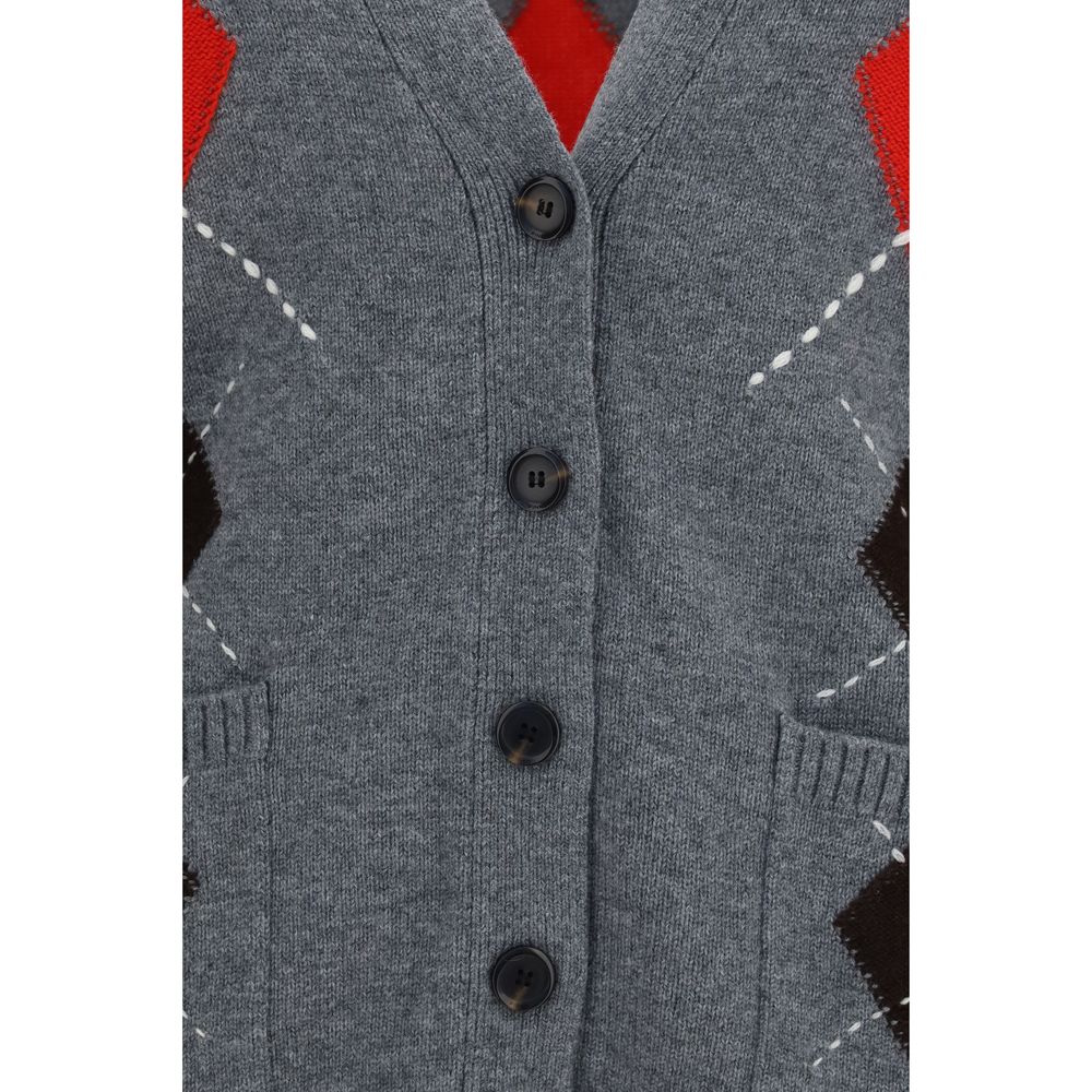 Gray Wool Oves Aries Cardigan