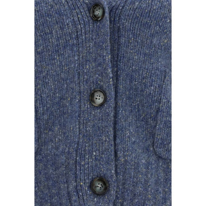 Blue Cashmere Cardigan
