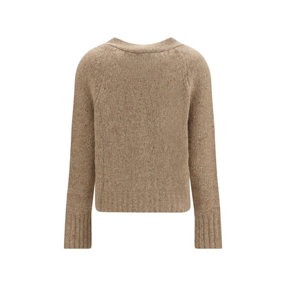 Beige Cashmere Cardigan