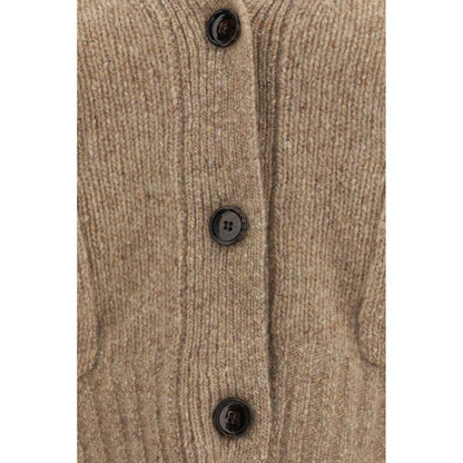 Beige Cashmere Cardigan