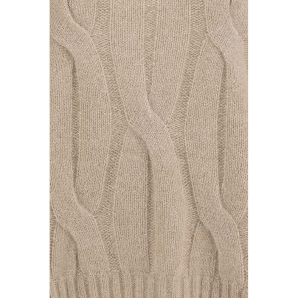 Beige Cashmere Sweater