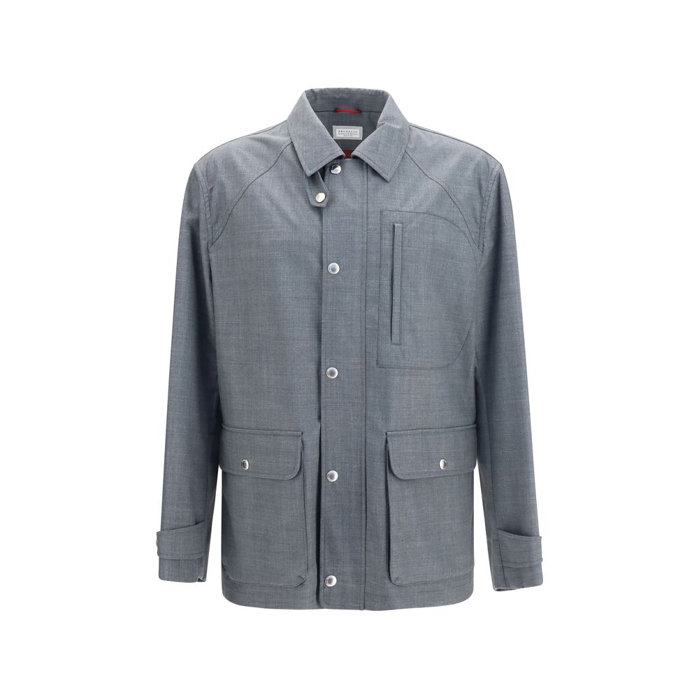 Gray Wool Oves Aries Full-Length Jacket