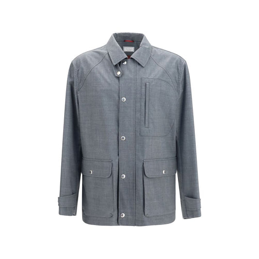 Gray Wool Oves Aries Full-Length Jacket