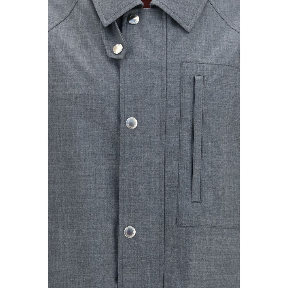 Gray Wool Oves Aries Full-Length Jacket