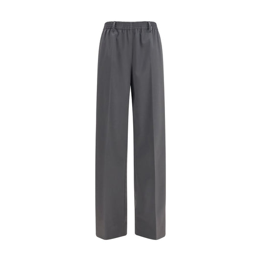 Gray Wool Oves Aries Casual Pants