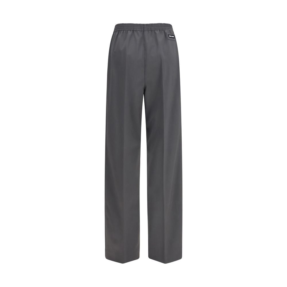 Gray Wool Oves Aries Casual Pants