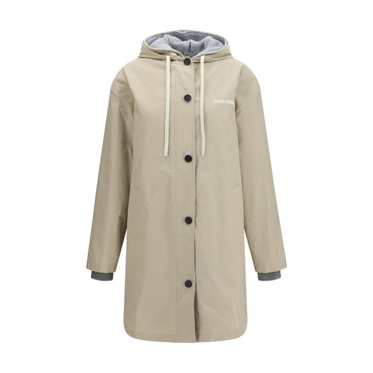 Beige Cotton Coat
