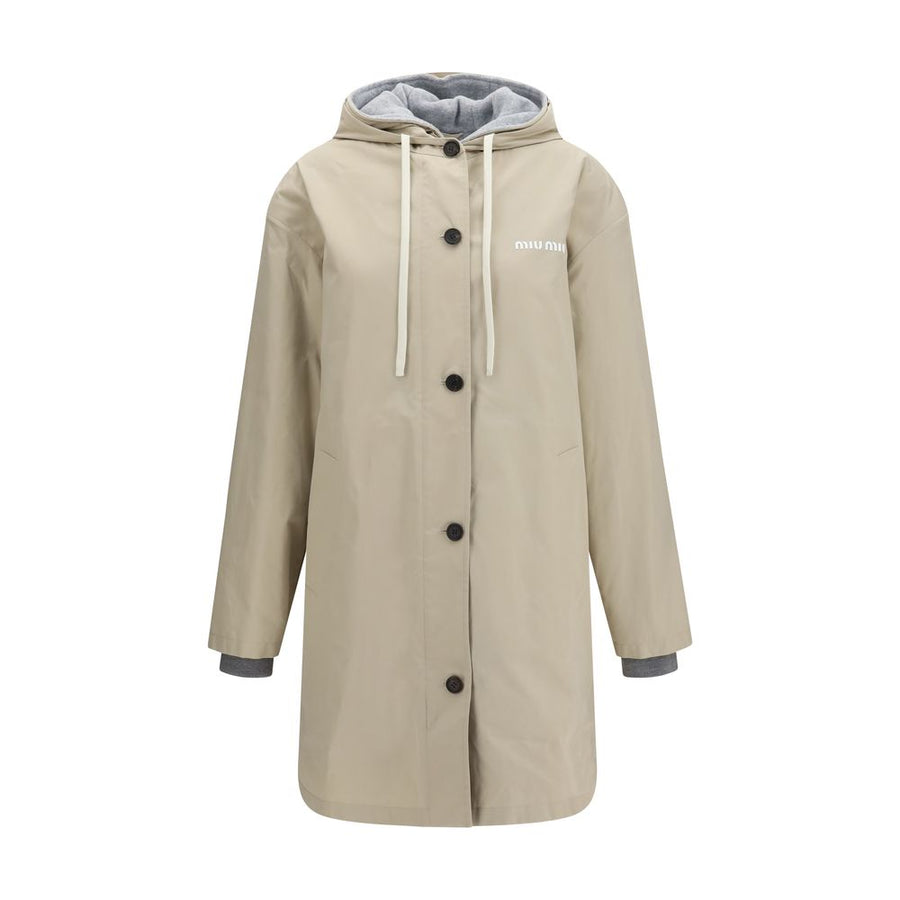 Beige Cotton Coat