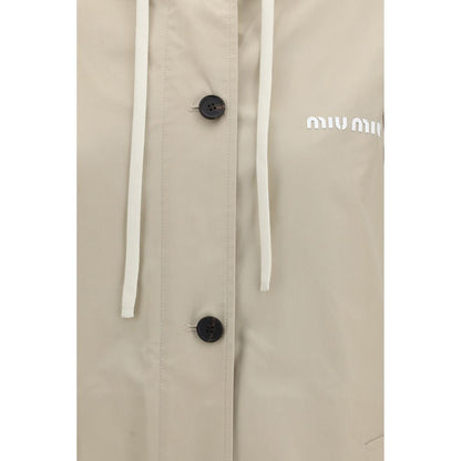 Beige Cotton Coat