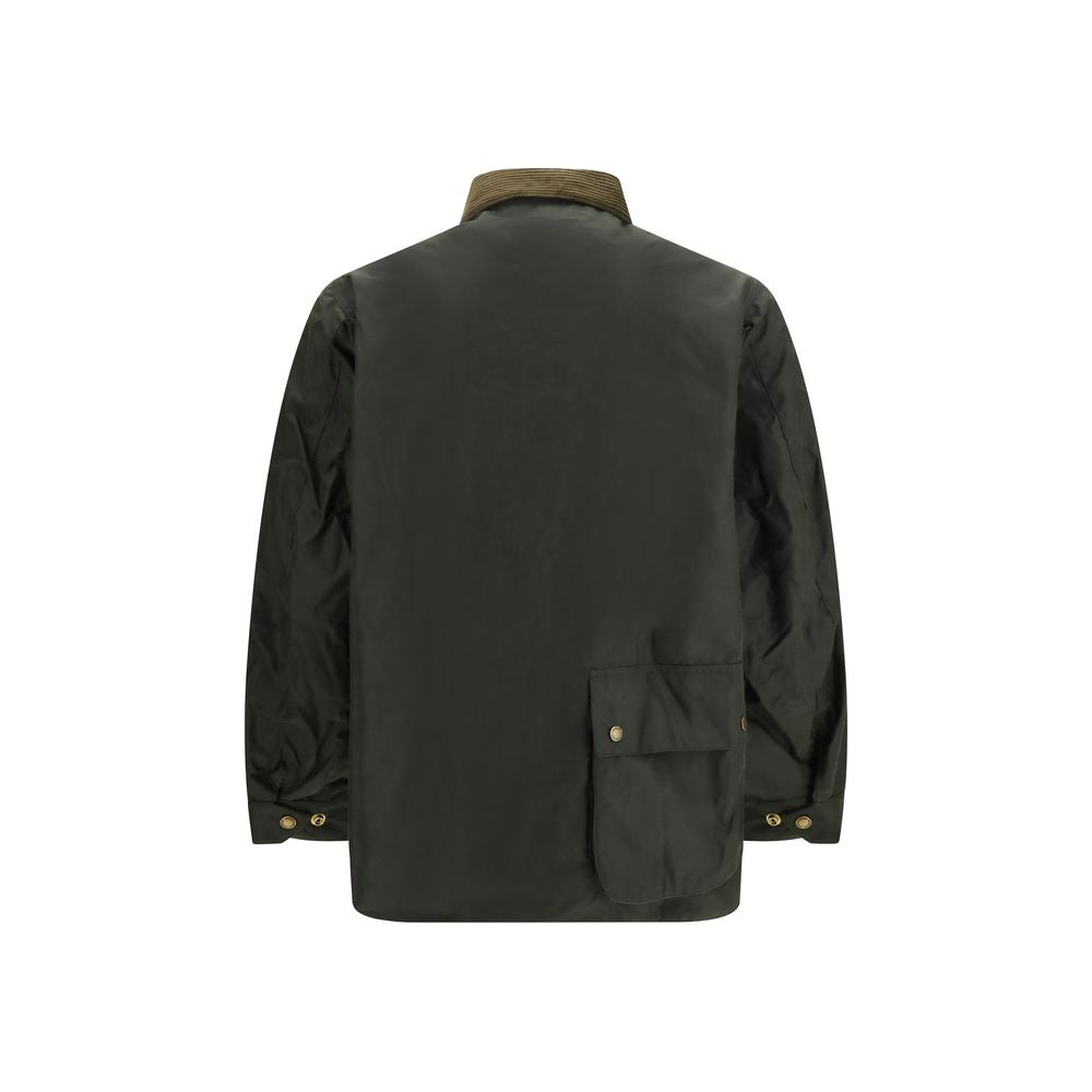 Bicolor Cotton Full-Length Jacket