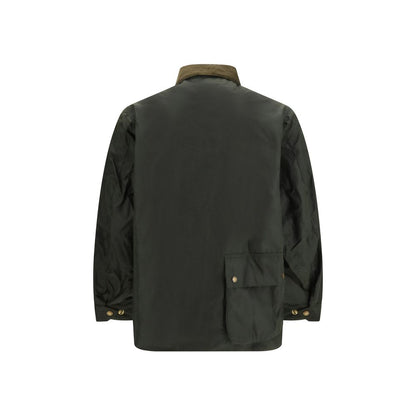 Bicolor Cotton Full-Length Jacket