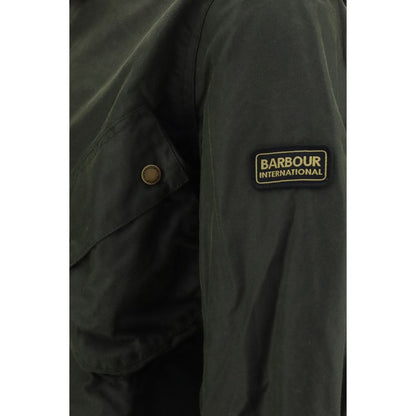 Bicolor Cotton Full-Length Jacket