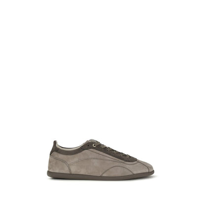 Gray Calf Leather Bos Taurus Sneakers