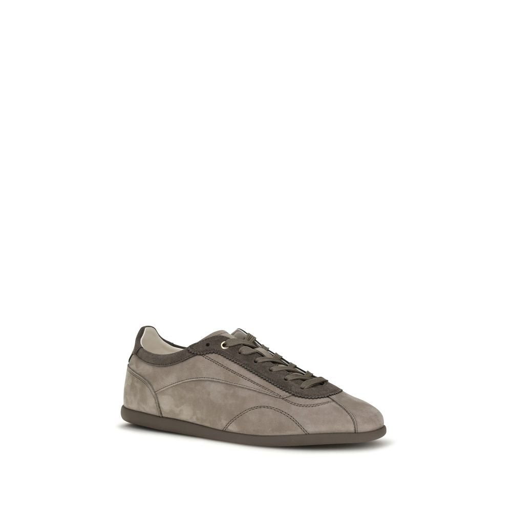 Gray Calf Leather Bos Taurus Sneakers