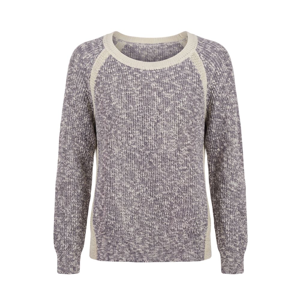 Grey Cotton Women's Sweater
