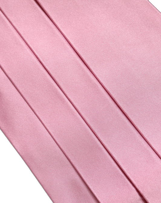 Pink Men 100% Silk Belt Waist Cummerbund