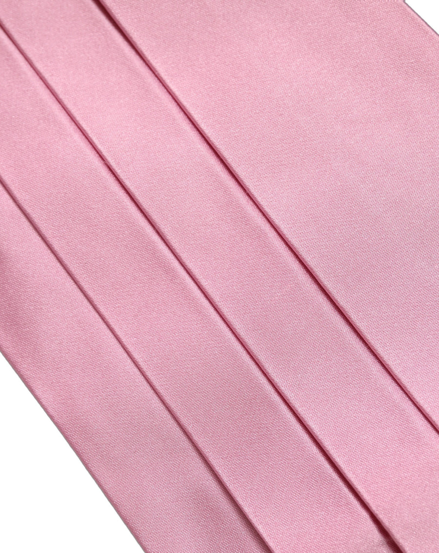 Pink Men 100% Silk Belt Waist Cummerbund