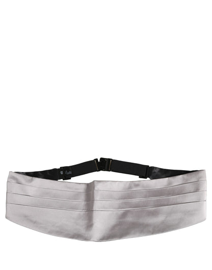 Gray Men 100% Silk Belt Waist Cummerbund