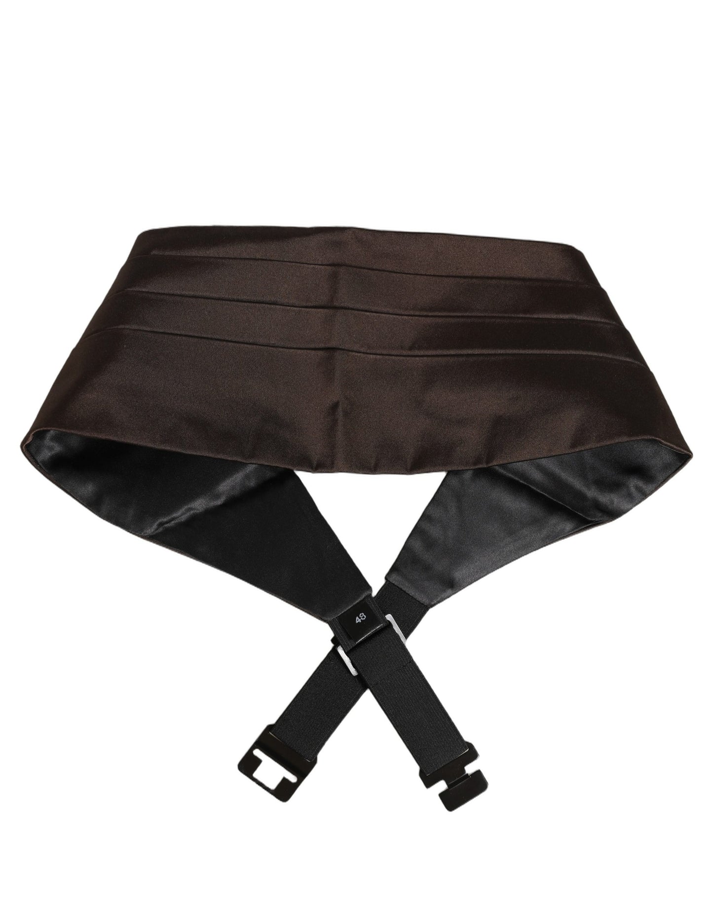 Dark Brown 100% Silk Belt Waist Cummerbund