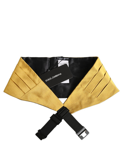 Gold Men 100% Silk Belt Waist Cummerbund