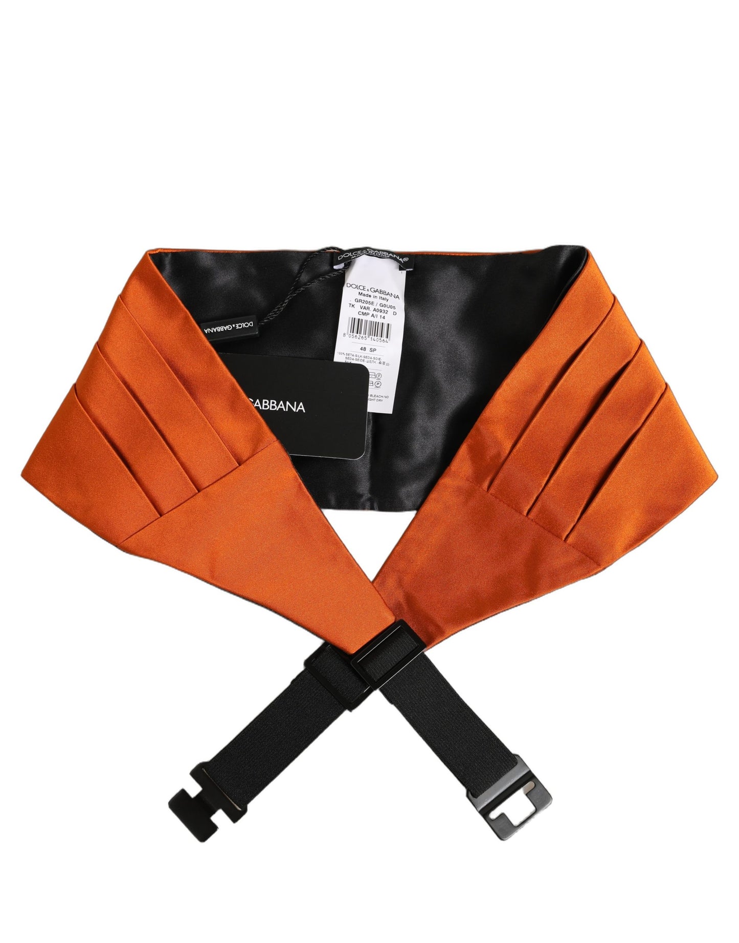 Orange 100% Silk Belt Waist Cummerbund