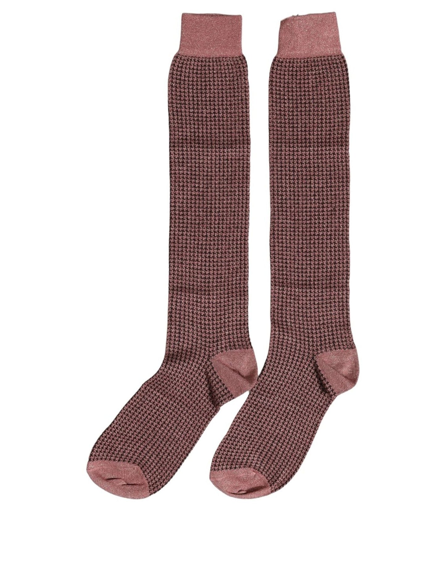 Dusty Pink Viscose Over The Calf Accessory Socks