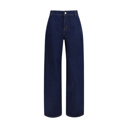Blue Cotton Relaxed Fit Jeans