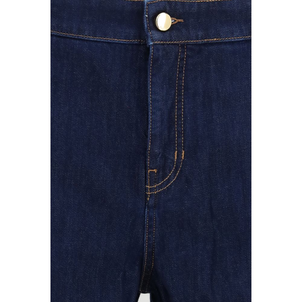 Blue Cotton Relaxed Fit Jeans