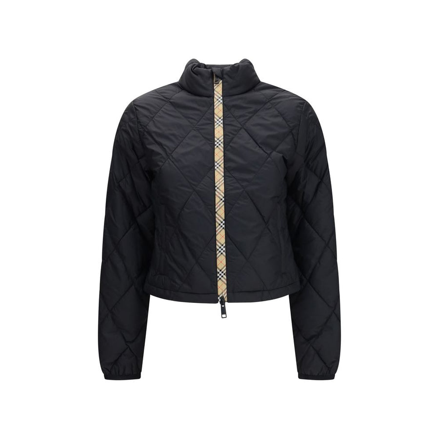 Black Polyamide Full-Length Jacket