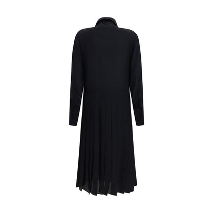 Black Silk Casual Dress