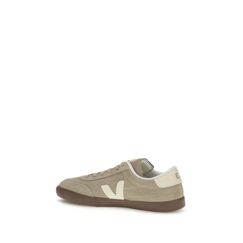 Bicolor Suede Leather Low Top Sneakers